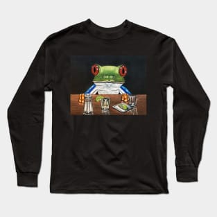 "Tequila Frog" - Frogs After Five collection Long Sleeve T-Shirt